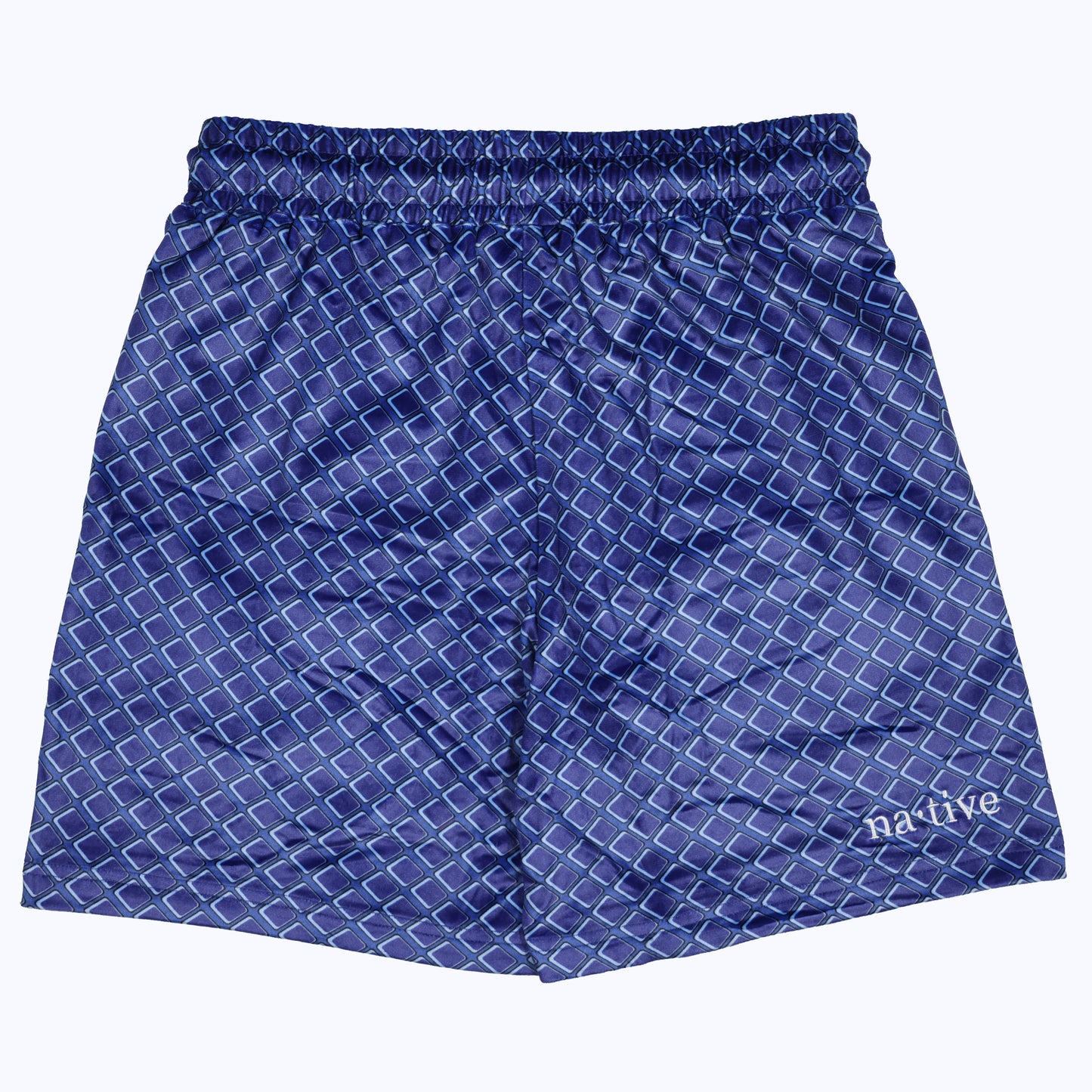 roszko’s chicken & w’s velour shorts in blueberry waffle (men's)