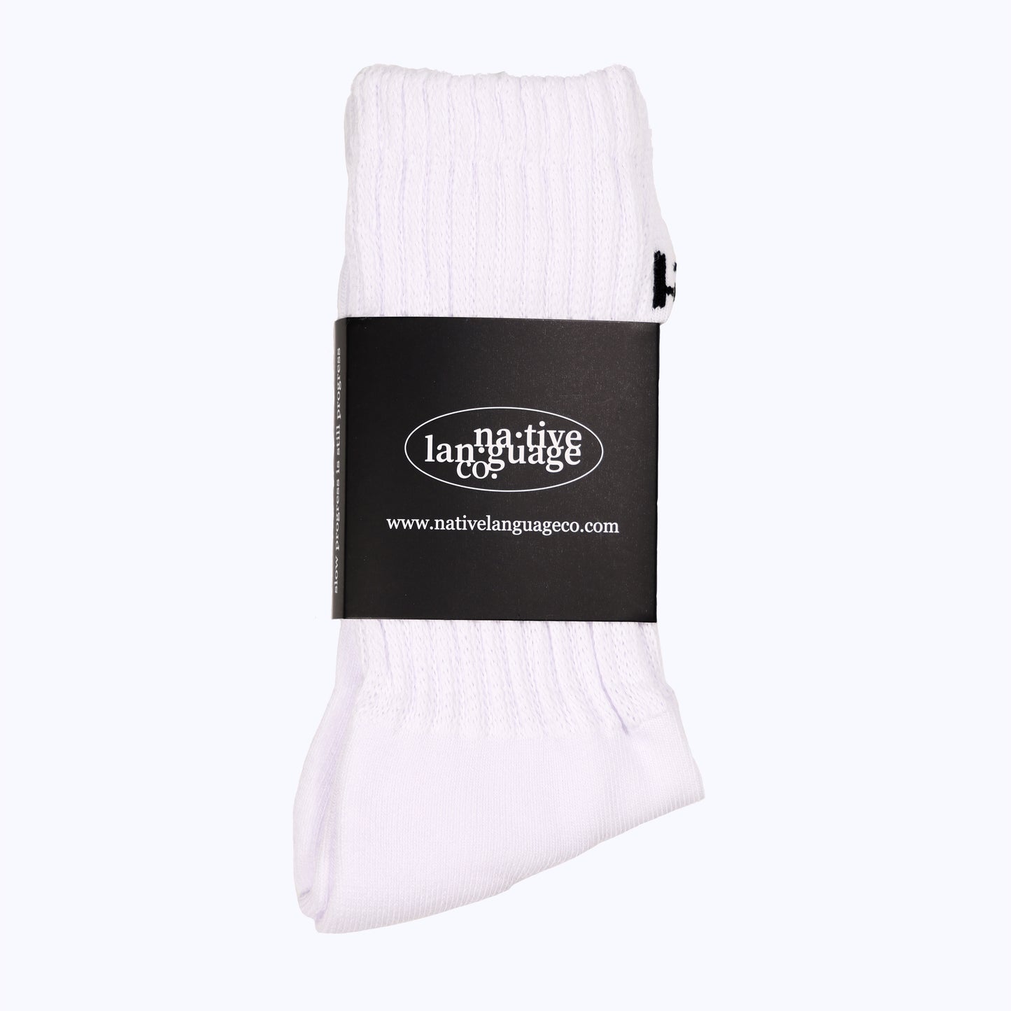 strider socks in white
