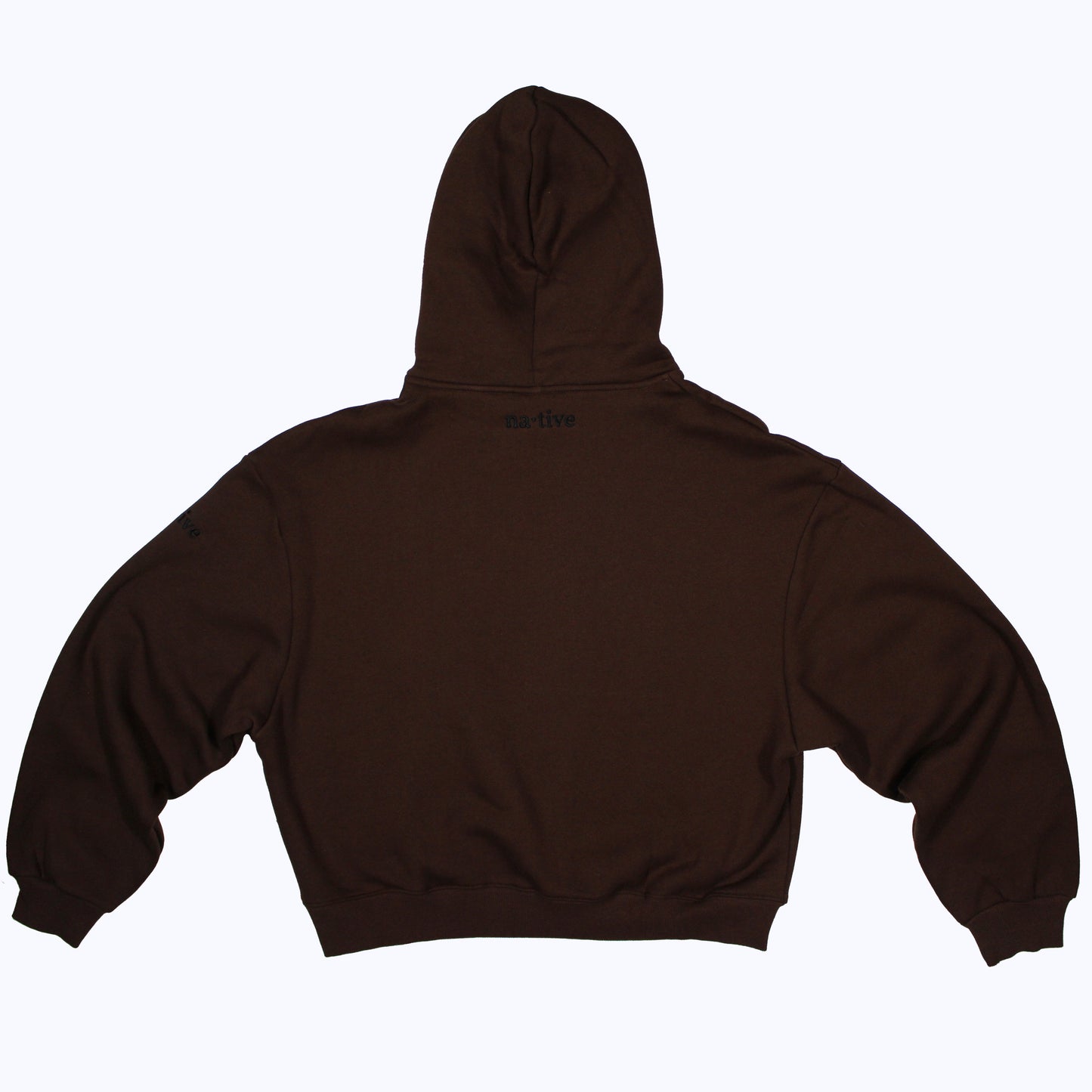 pullover boxy hoodie in chocolate