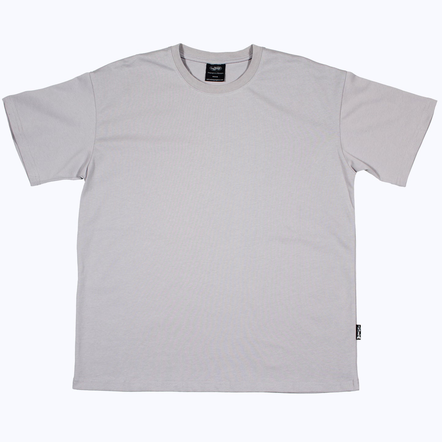 heavyweight blank tee in overcast