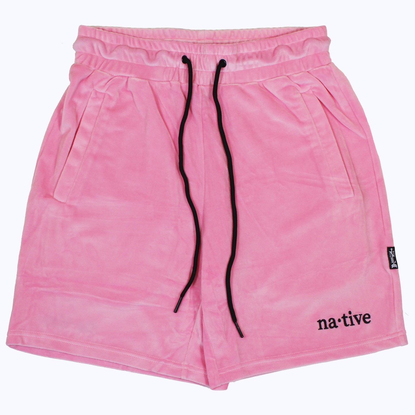 velour shorts in bubblegum
