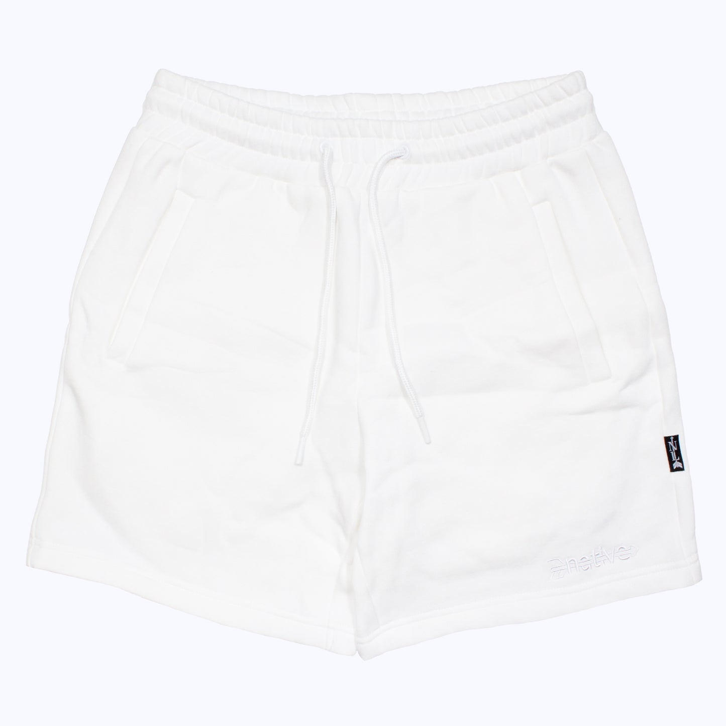 sweat shorts in whiteout