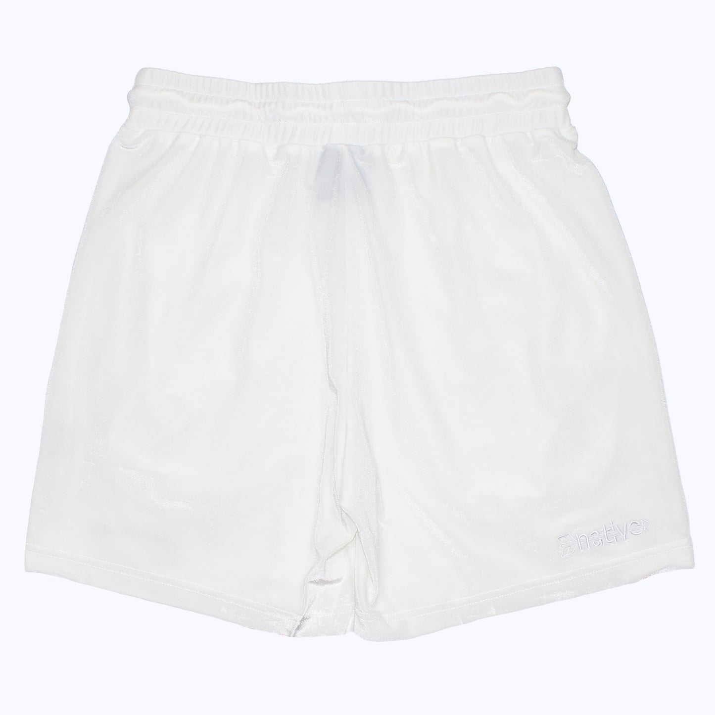 velvet shorts in whiteout
