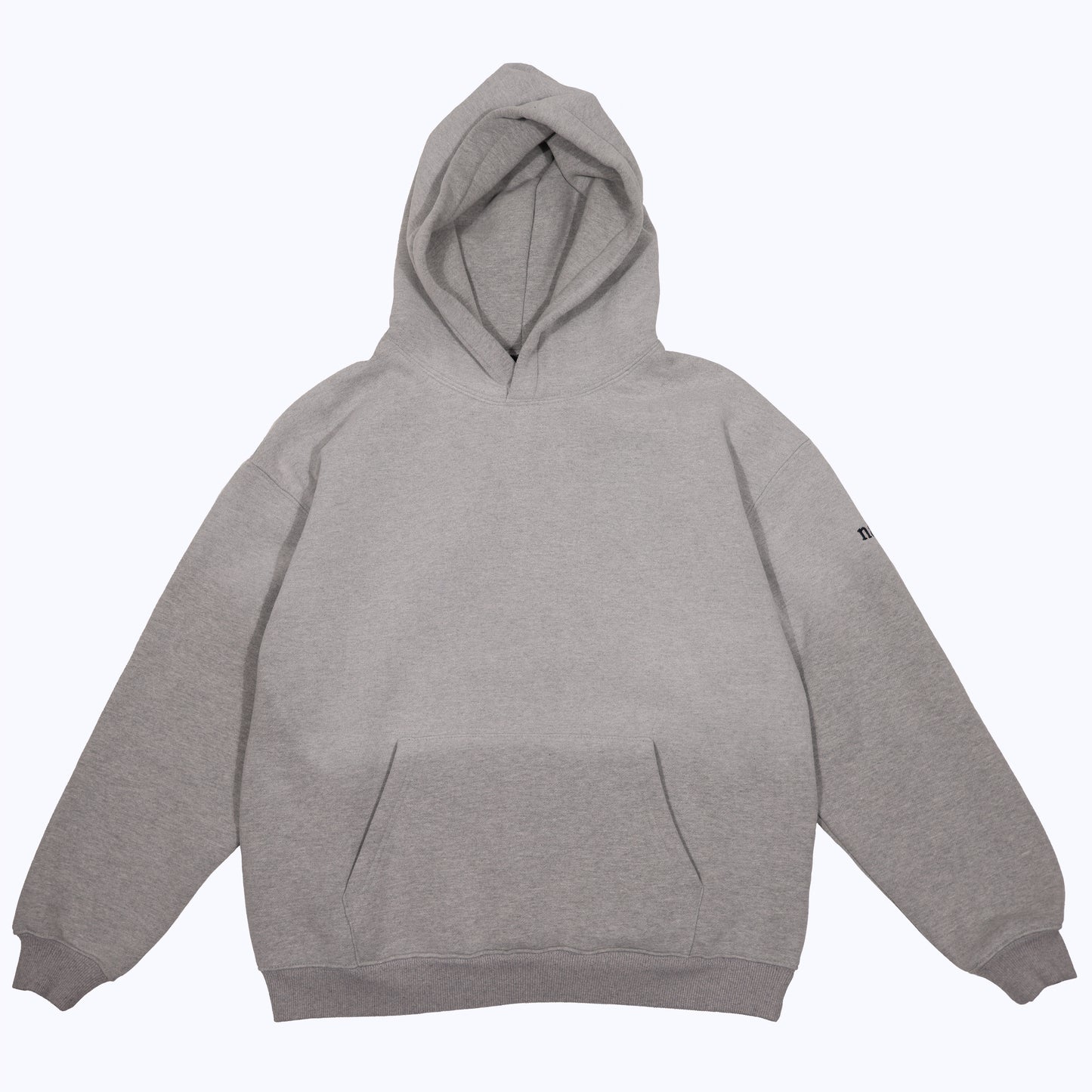 vintage faded hoodie in heather gray