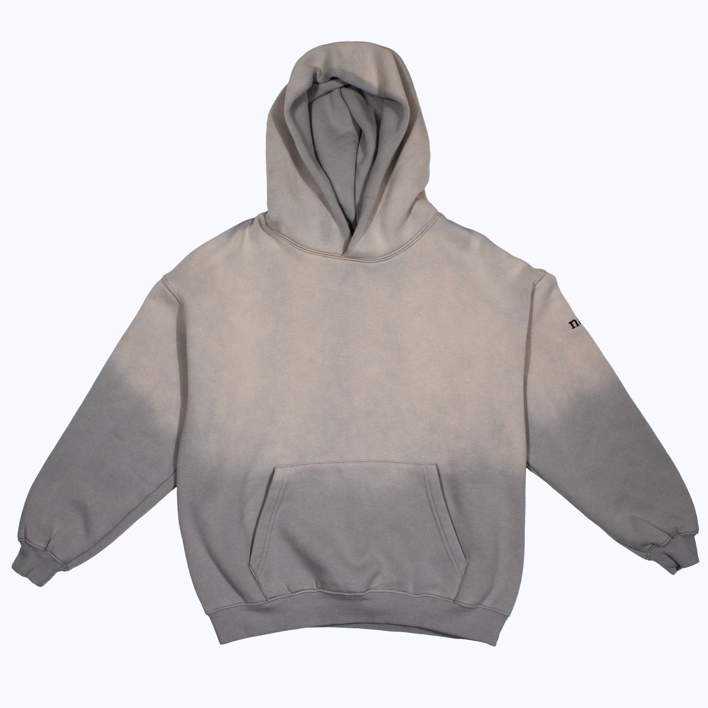 vintage faded hoodie in limestone