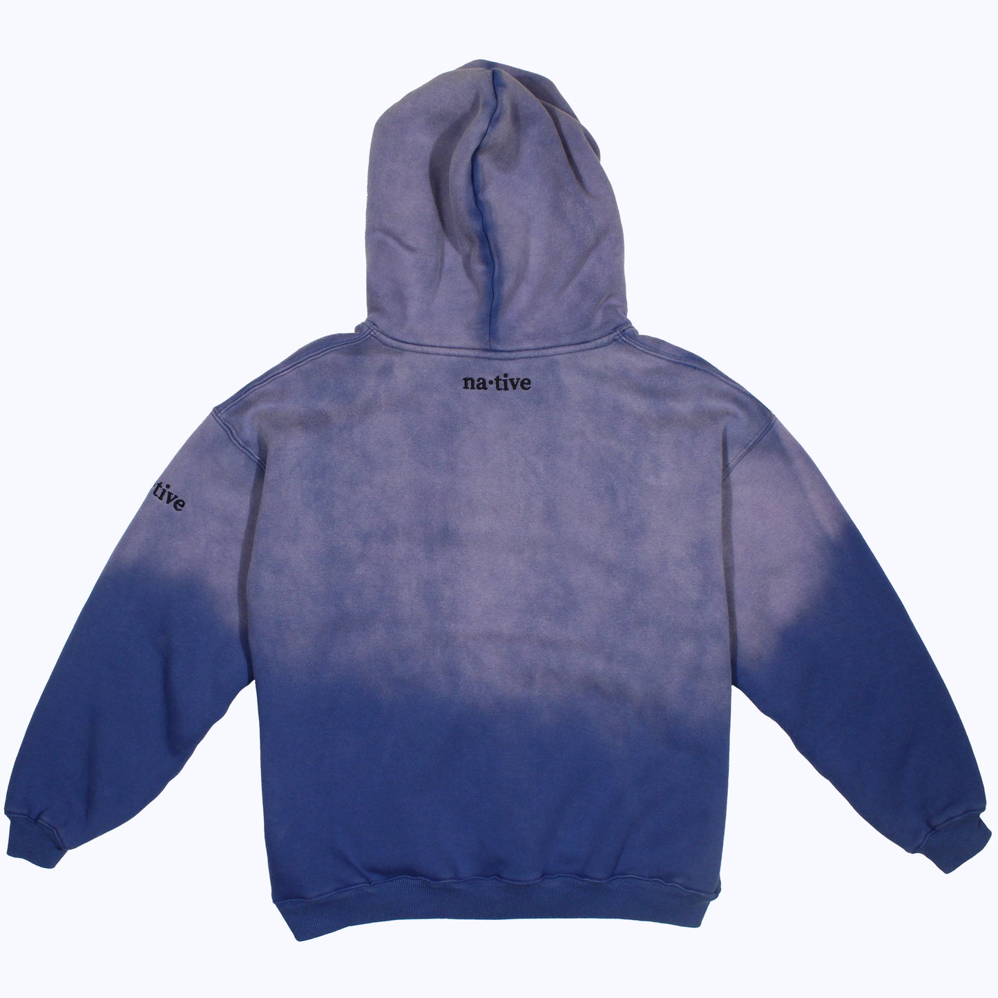 vintage faded hoodie in periwinkle