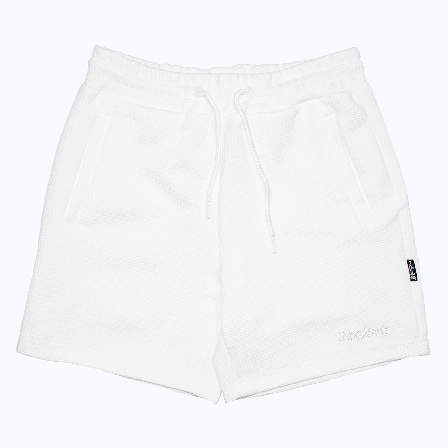waffle shorts in whiteout