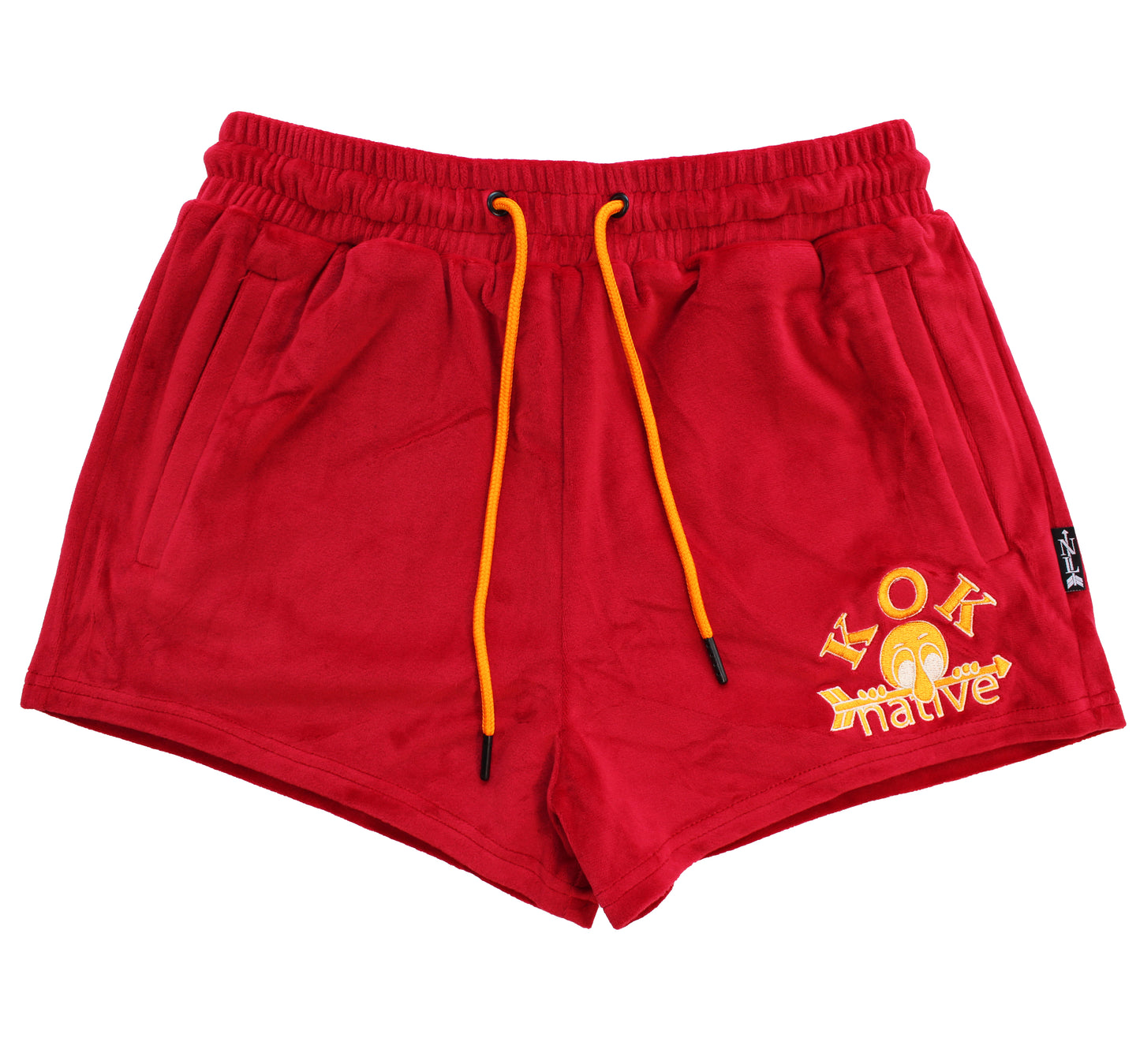 velour shorties in hickory with kilroys on kirkwood