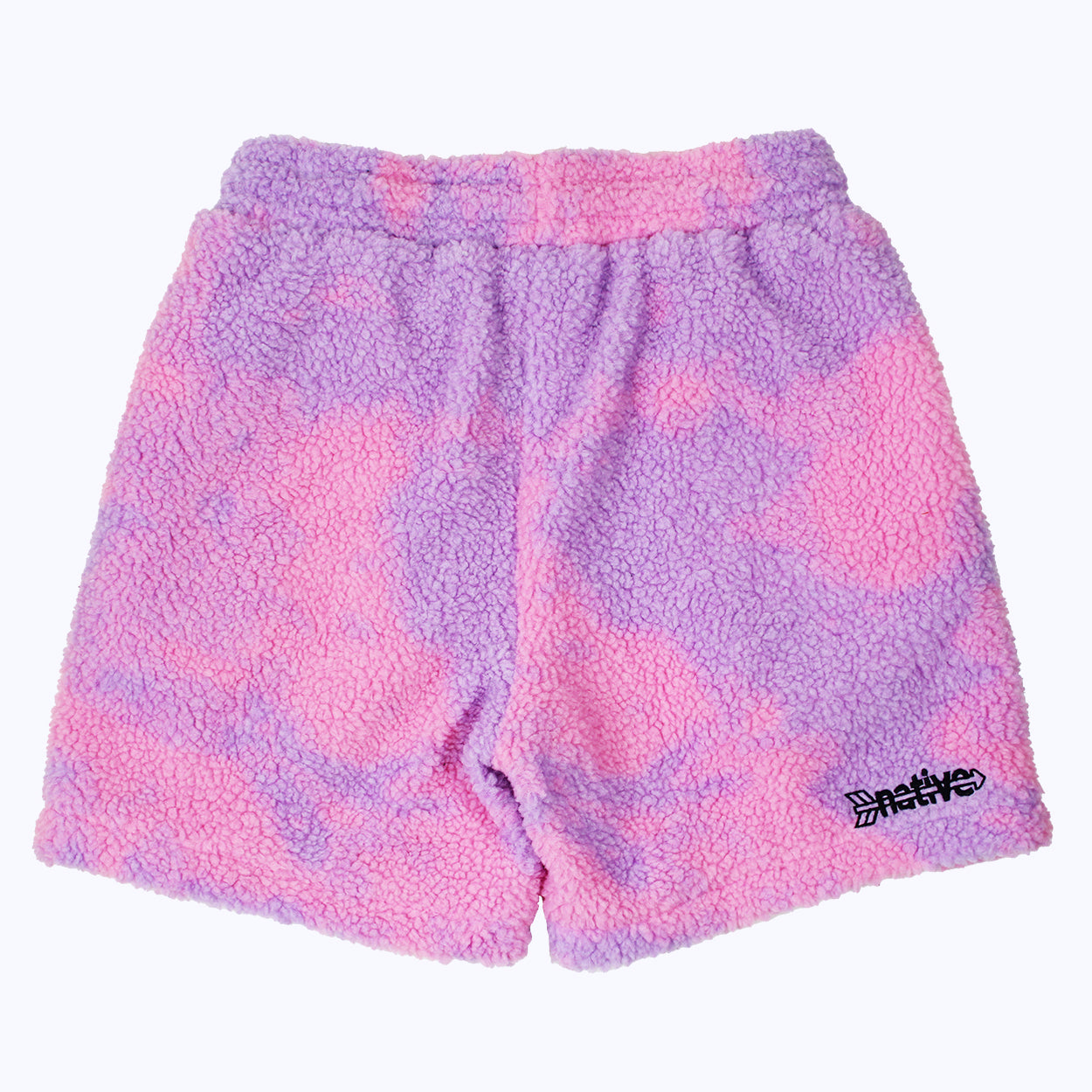 camo sherpa shorts in lucid dreams