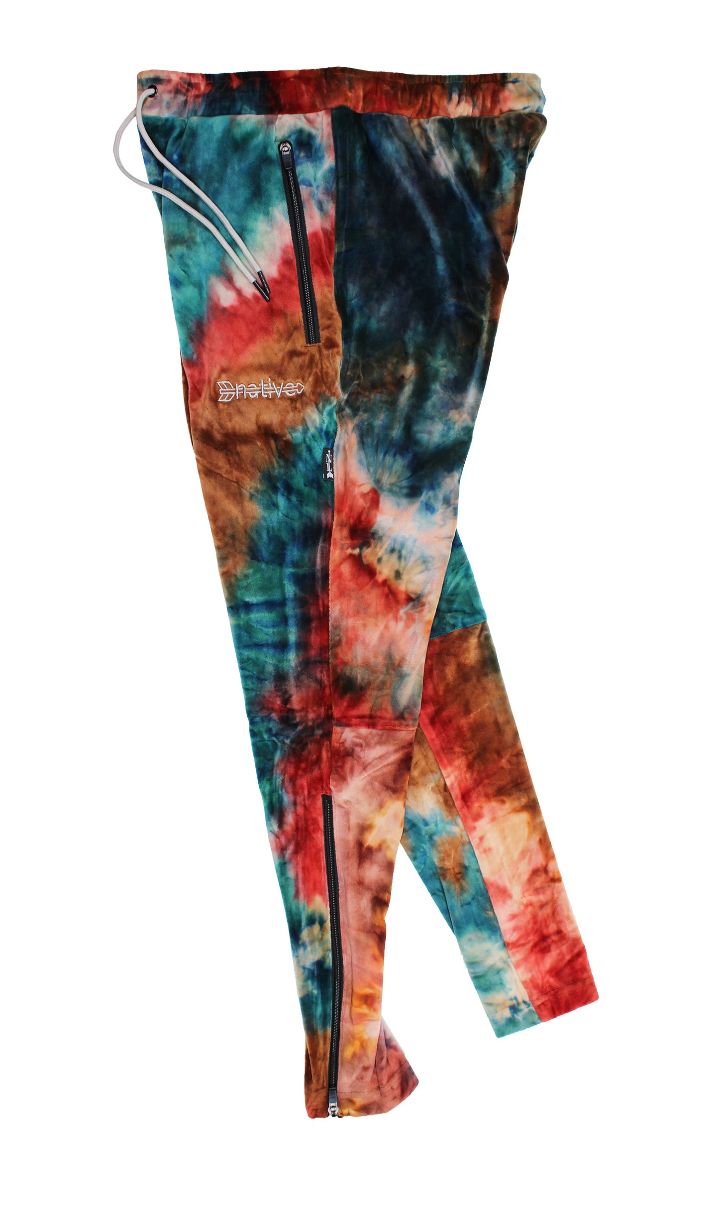 tie dye velour soccer sweats in nebula