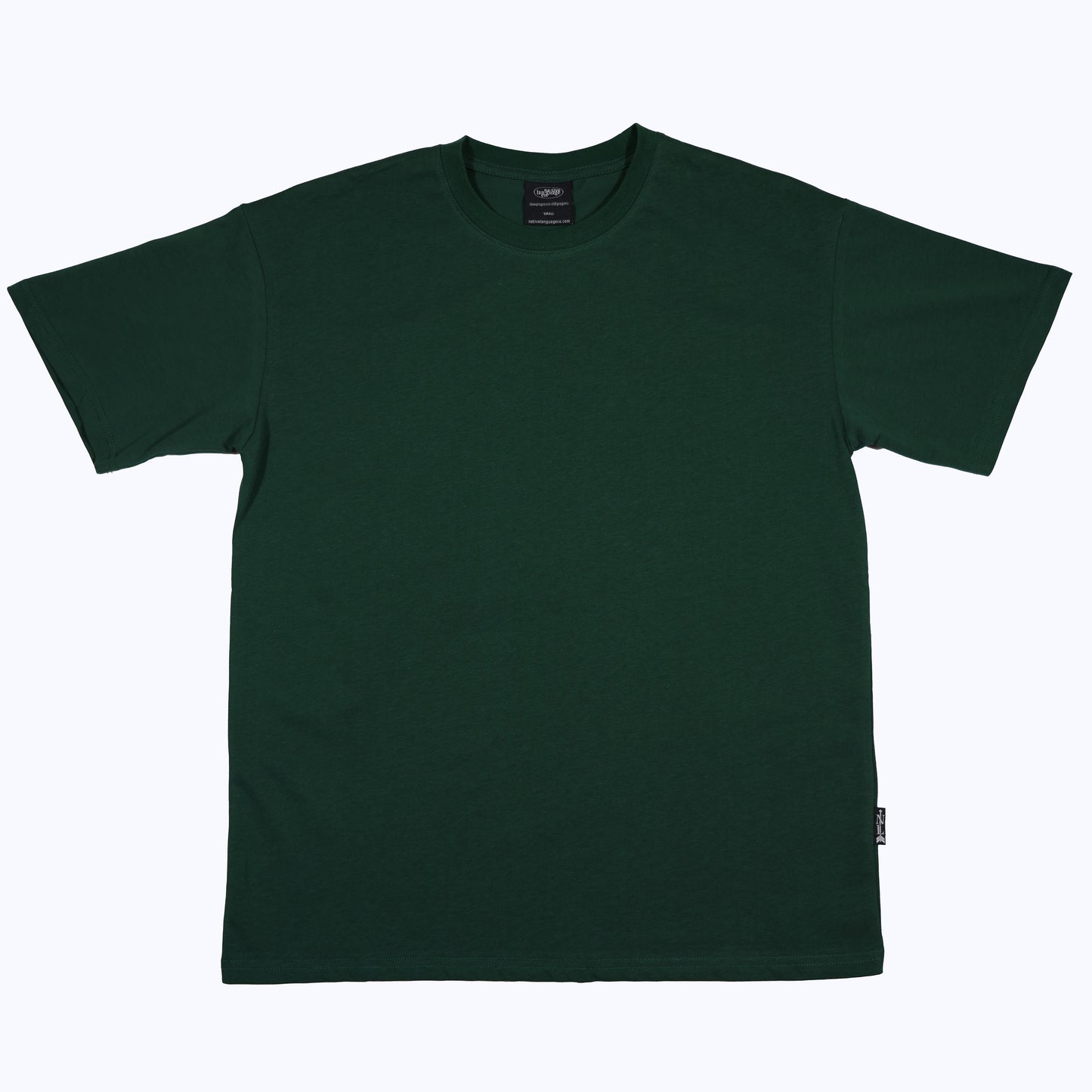 heavyweight blank tee in forest green