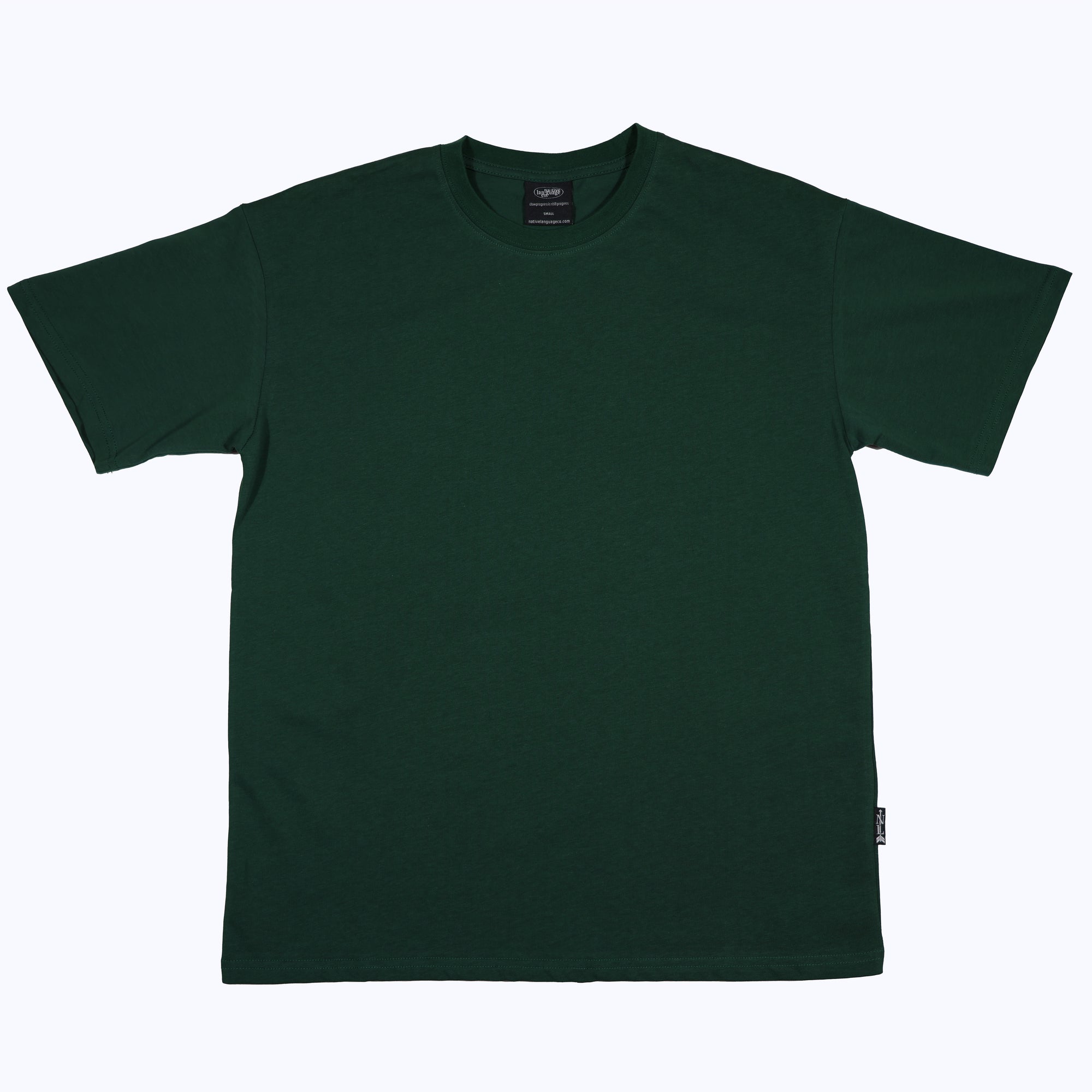 heavyweight blank tee in forest green