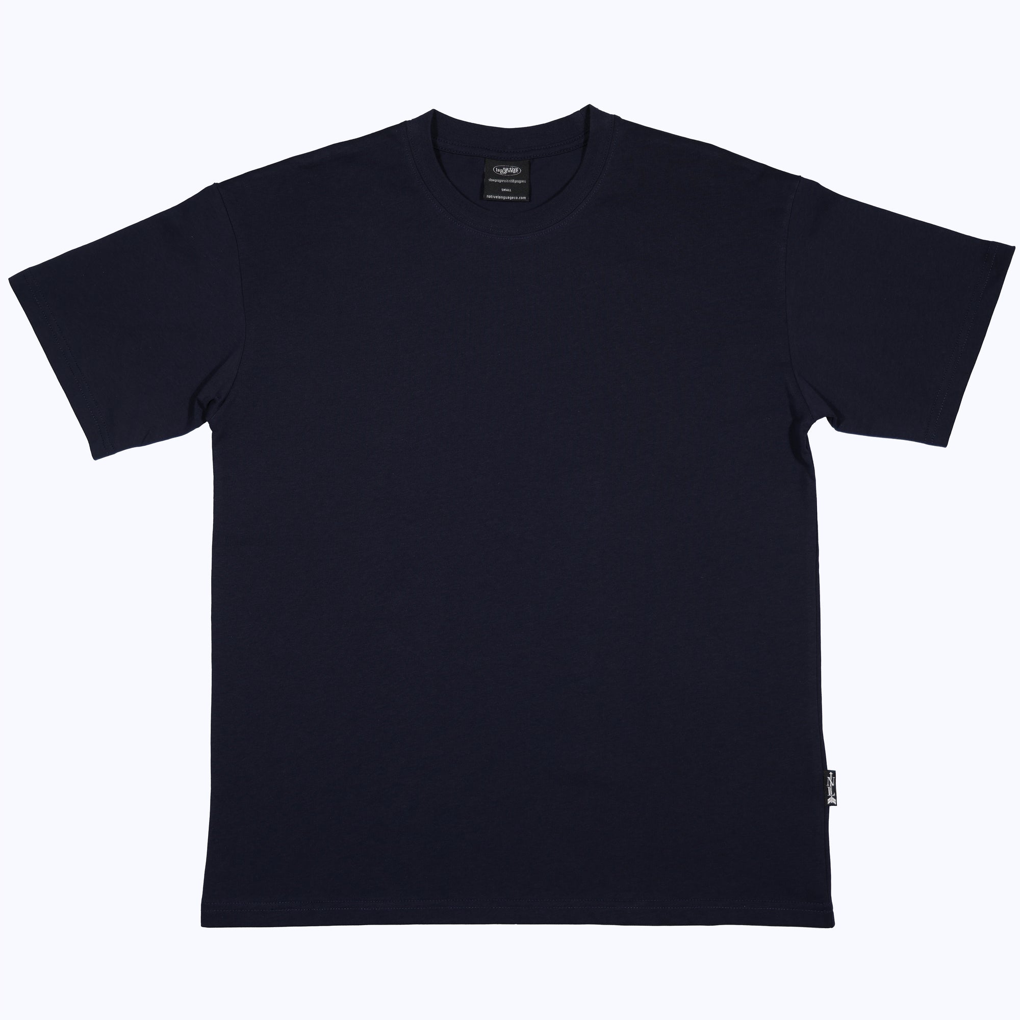 heavyweight blank tee in navy