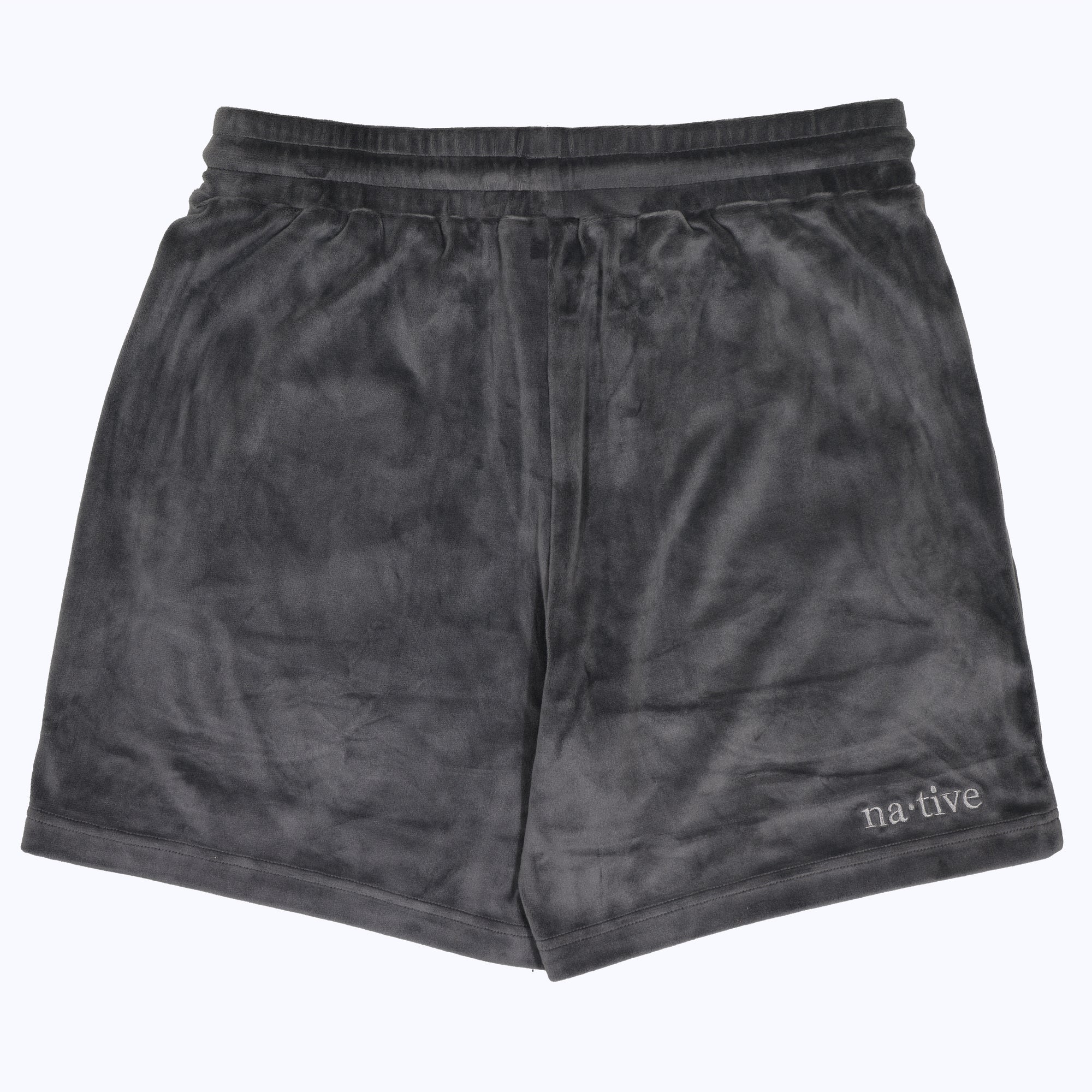 alpha sigma phi velour shorts in onyx - 2026