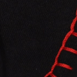 vintage faded senior sweatpants in black/red