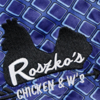 roszko’s chicken & w’s velour shorts in blueberry waffle (men's)