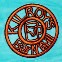 velour shorts in teal/orange with kilroys on kirkwood