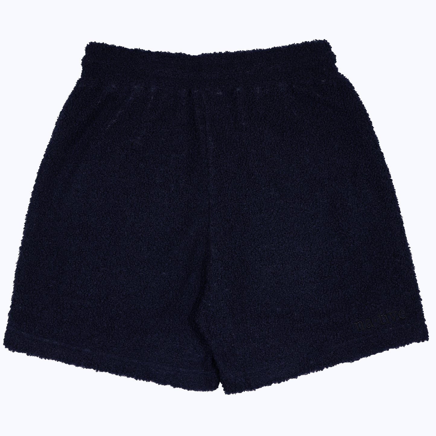 sherpa shorts in midnight blue