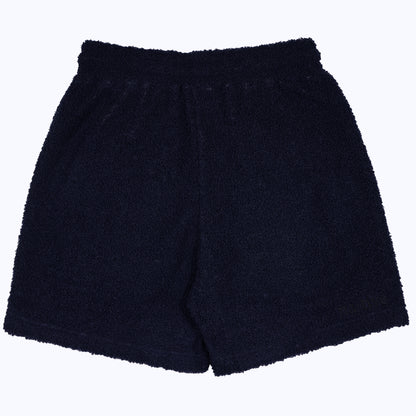 sherpa shorts in midnight blue