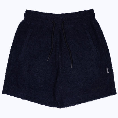 sherpa shorts in midnight blue