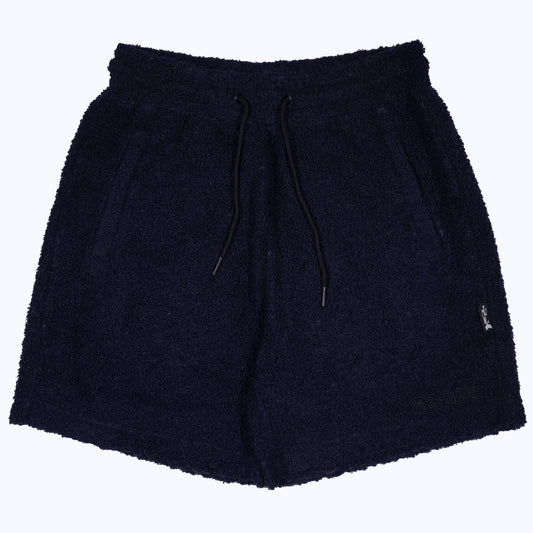 sherpa shorts in midnight blue