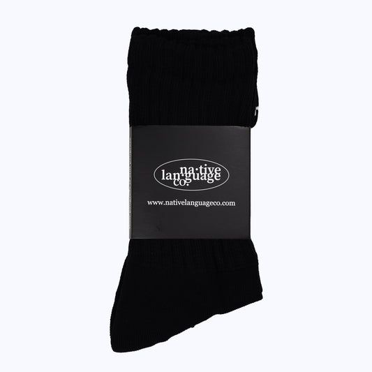 strider socks in black