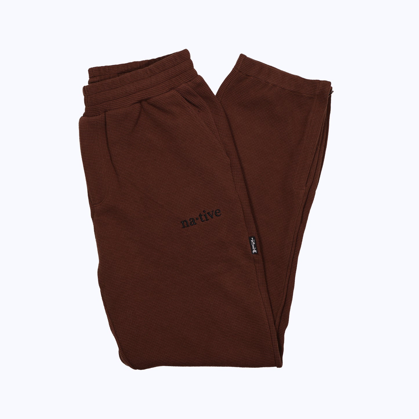 thermal sweatpants in chocolate