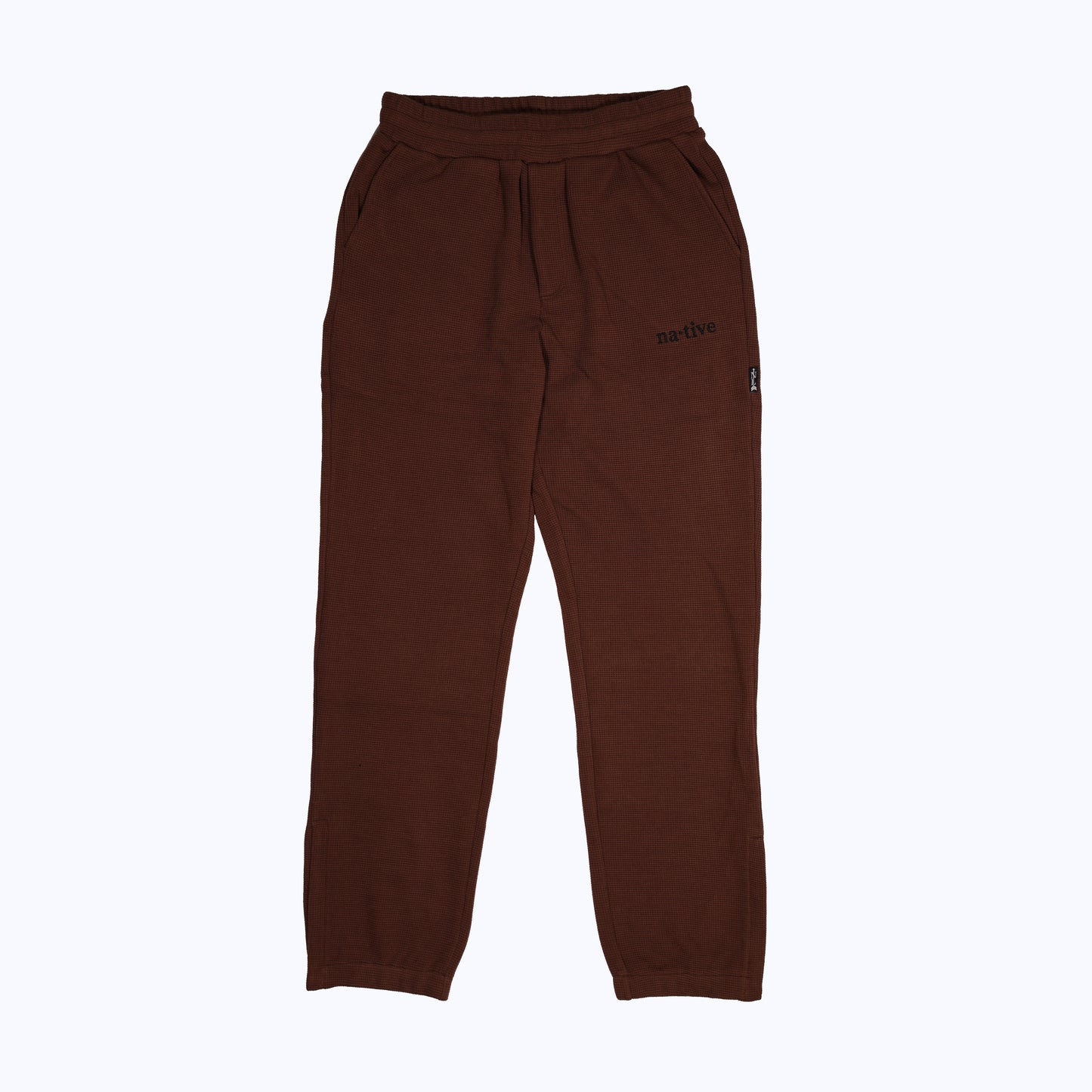 thermal sweatpants in chocolate