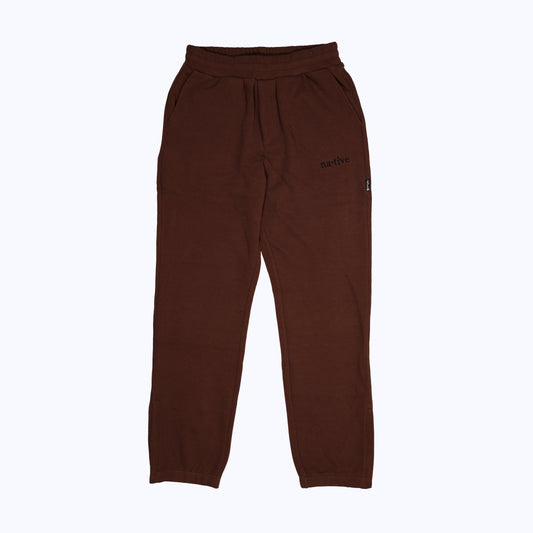 thermal sweatpants in chocolate