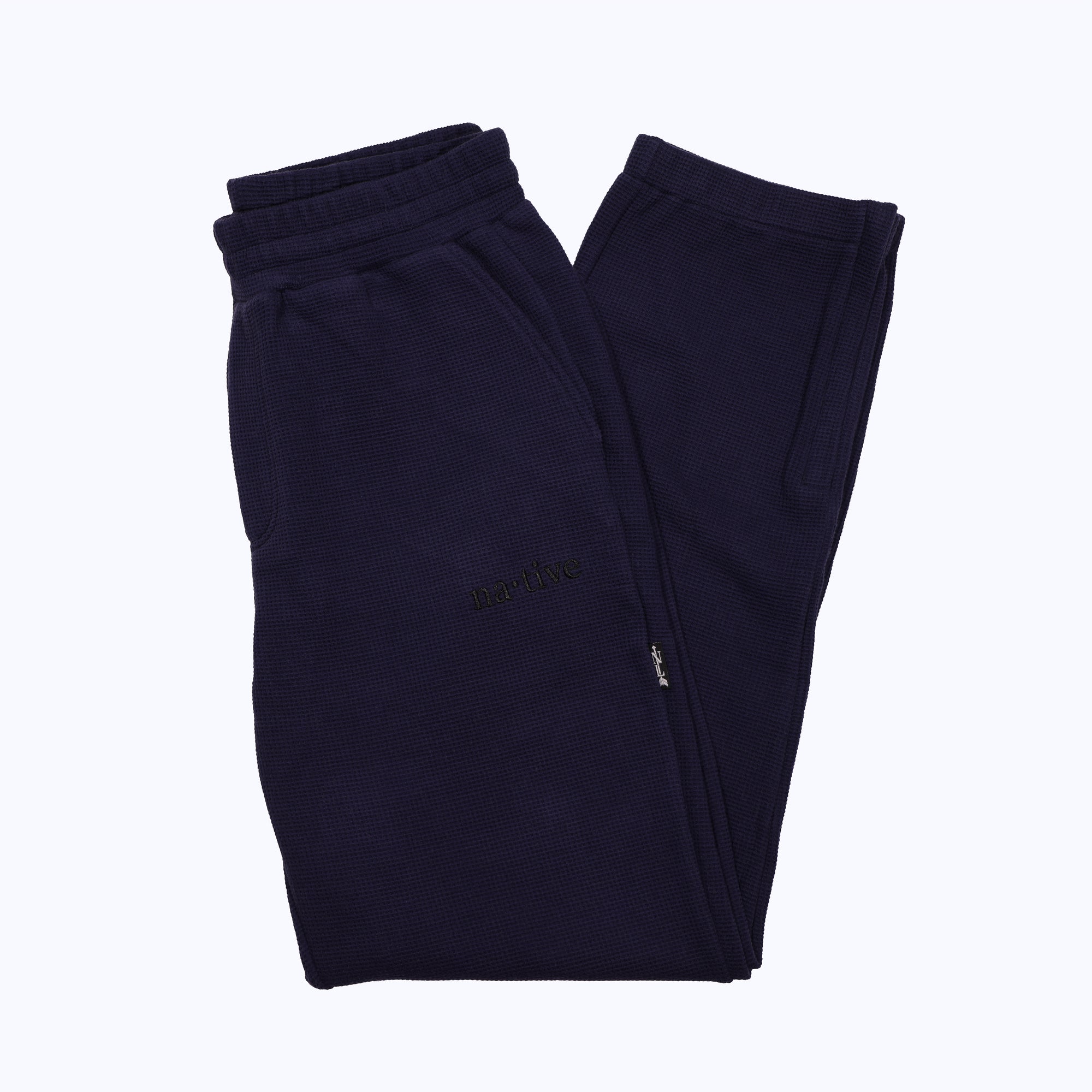 thermal sweatpants in midnight blue