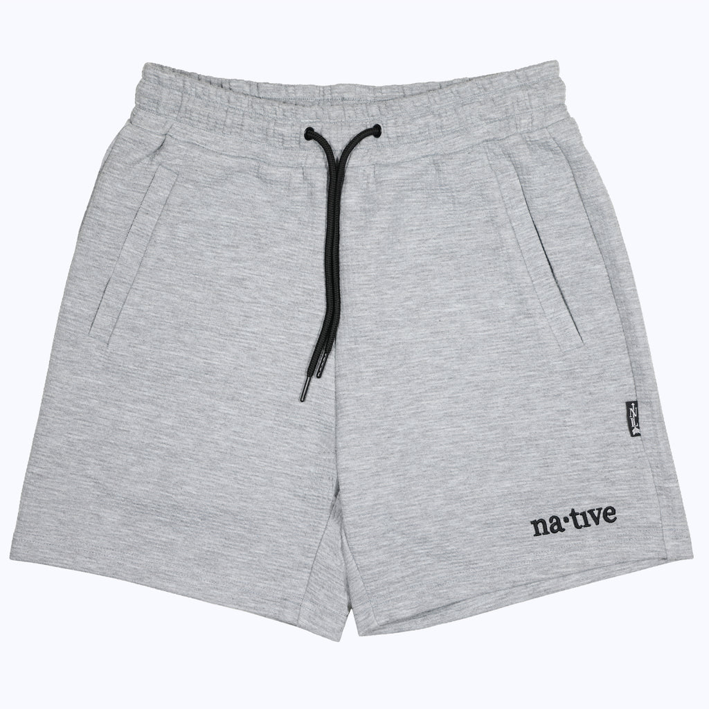 waffle shorts in heather gray