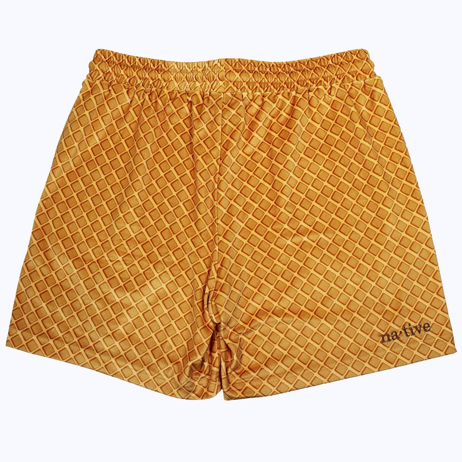 roszko’s chicken & w’s velour shorts in belgian waffle (men's)
