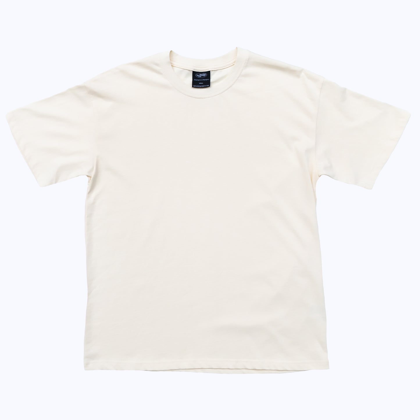 heavyweight blank tee in cream