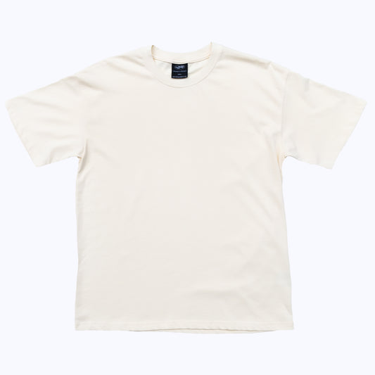 heavyweight blank tee in cream