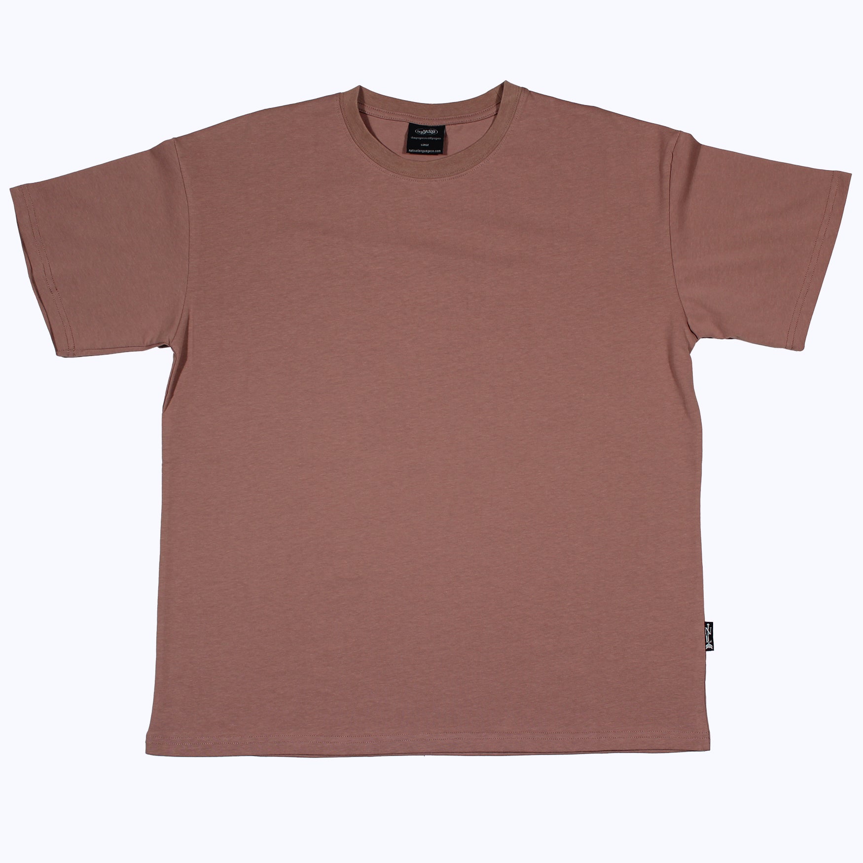 heavyweight blank tee in clay