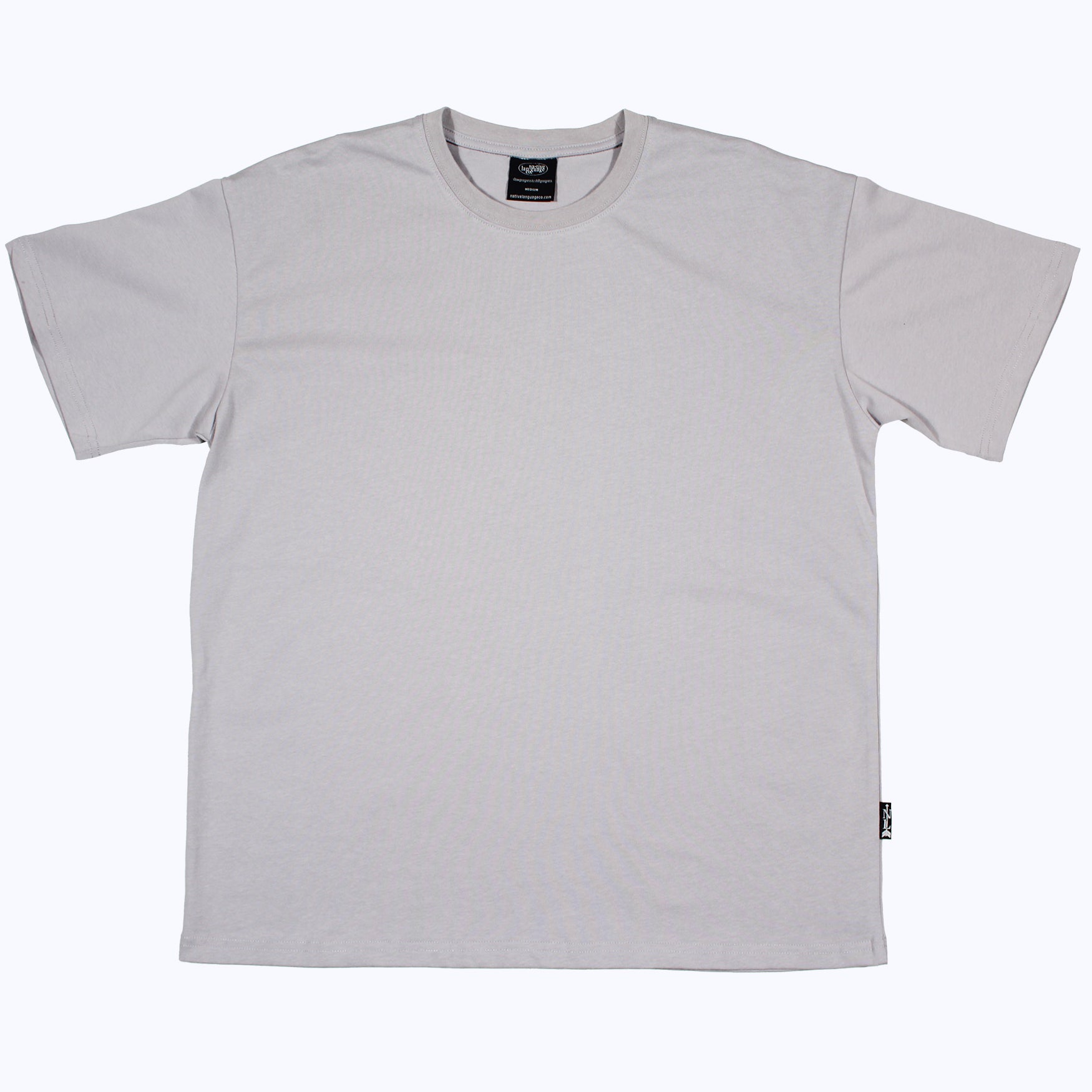 heavyweight blank tee in overcast