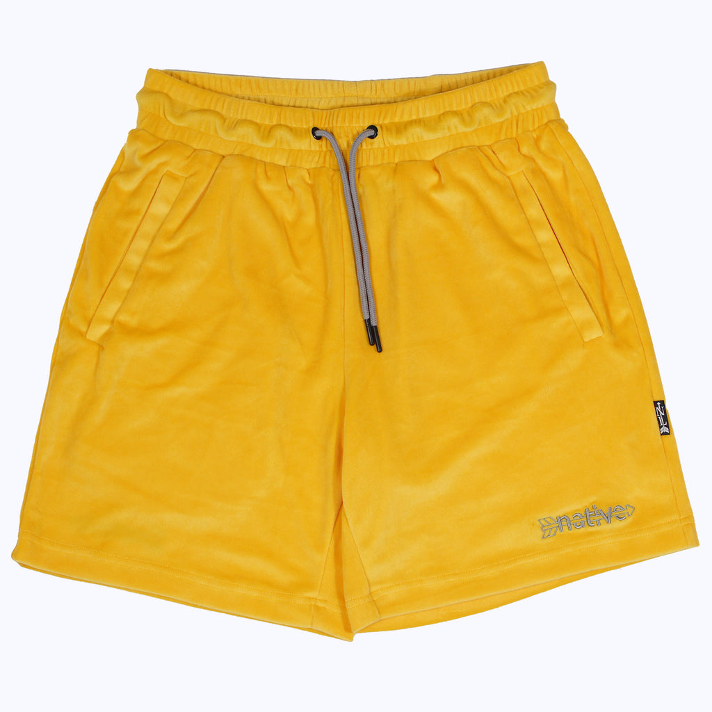 velour shorts in tuscany
