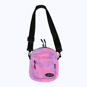 camo sherpa crossbody bag in lucid dreams