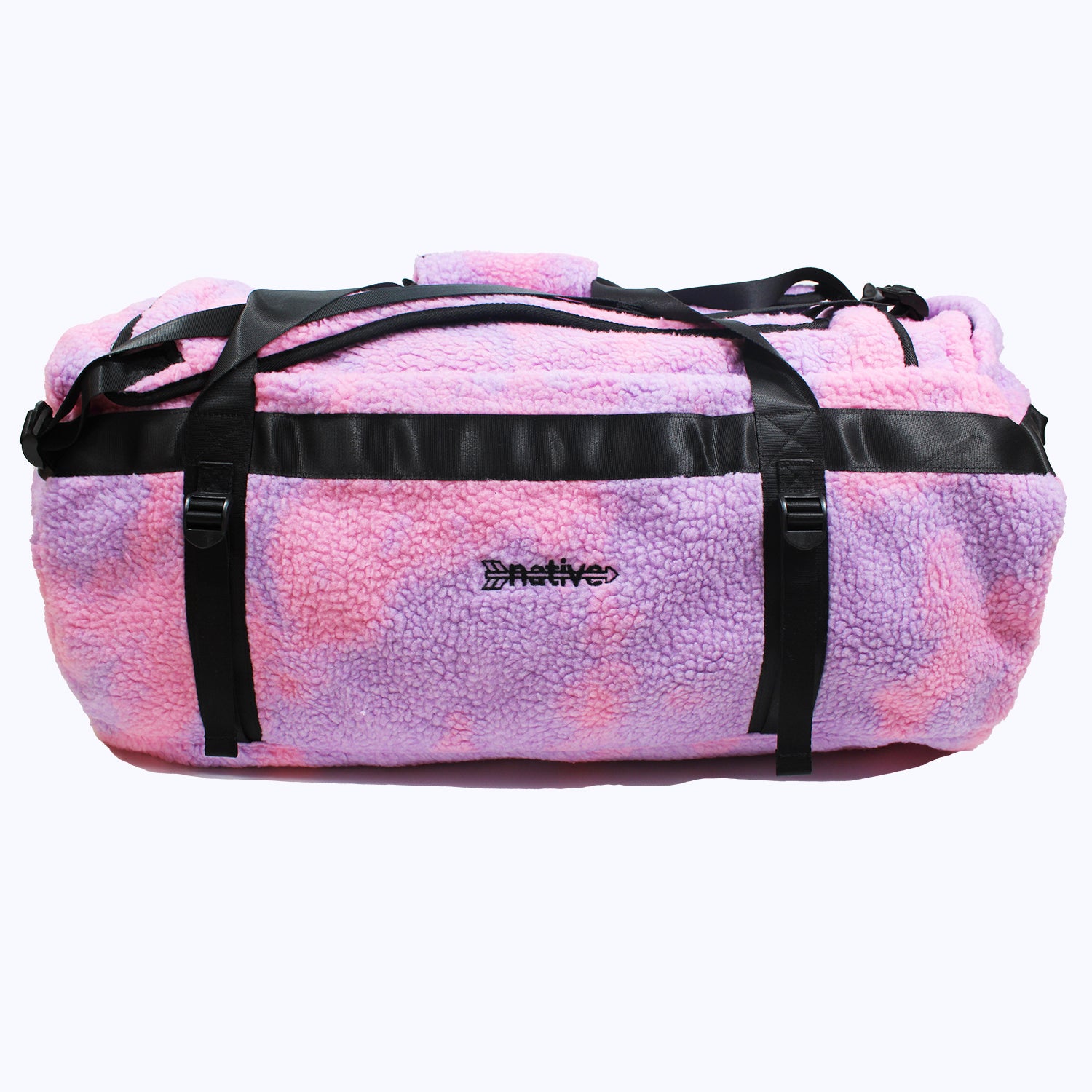 camo sherpa duffel bag backpack in lucid dreams