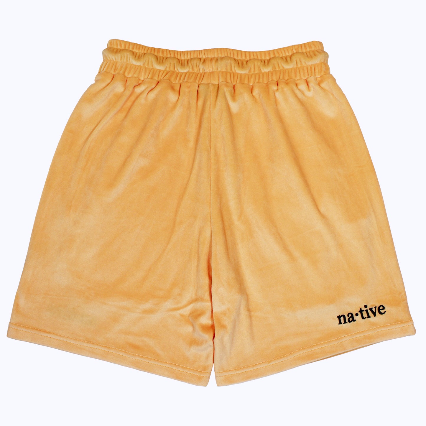 velour shorts in sorbet