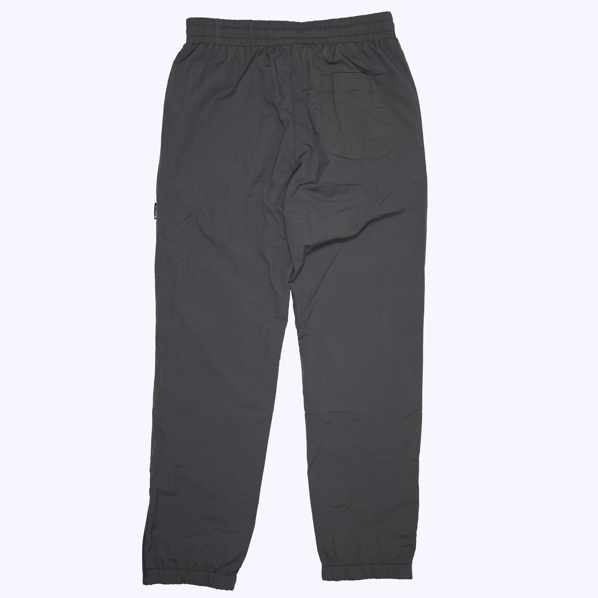 nylon sweatpants in charcoal