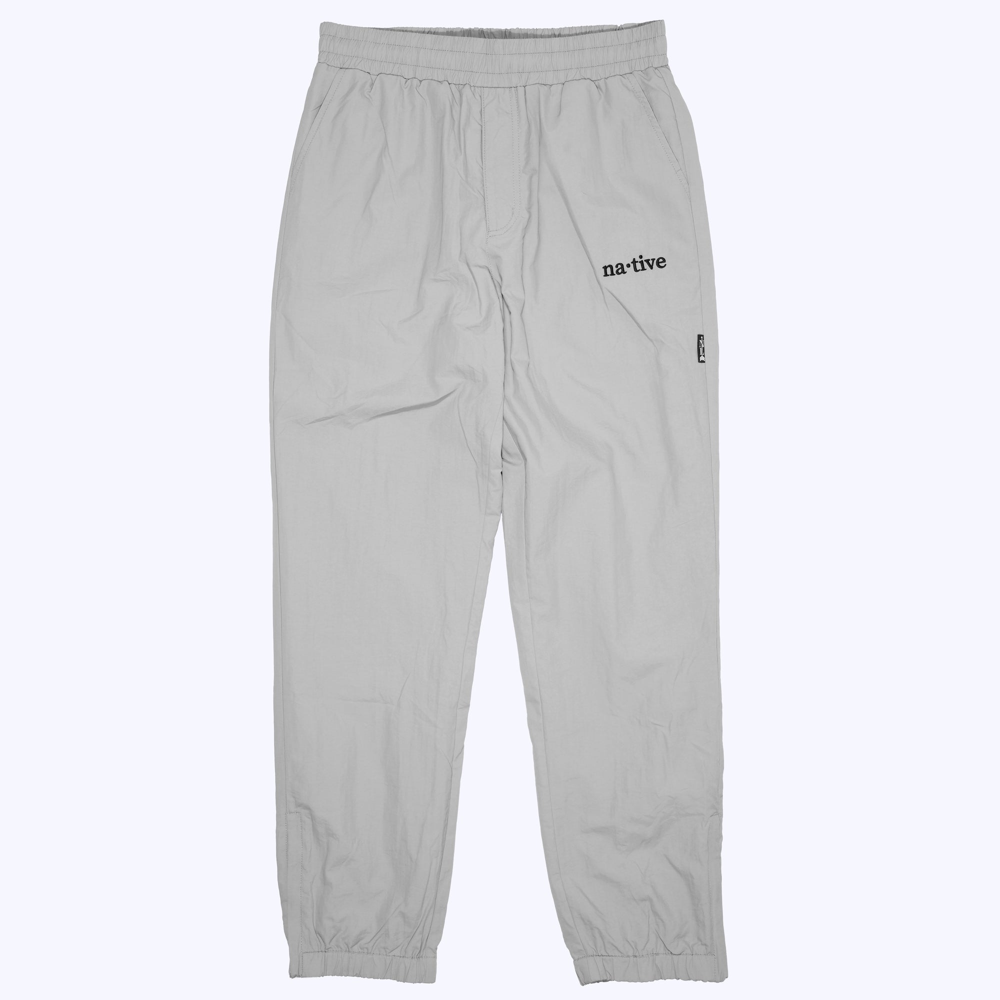 nylon sweatpants in limestone