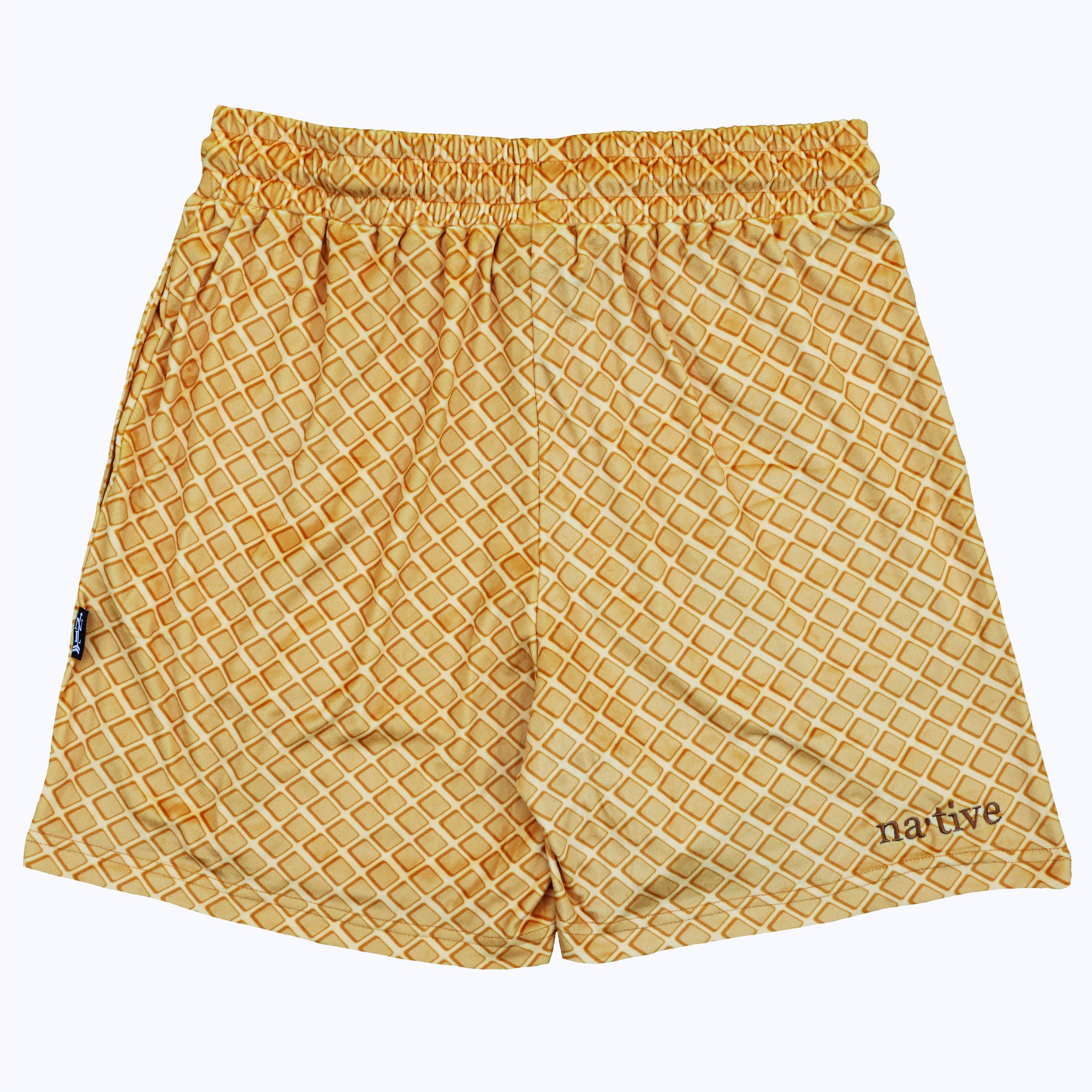 roszko’s chicken & w’s velour shorts in belgian waffle (men's)