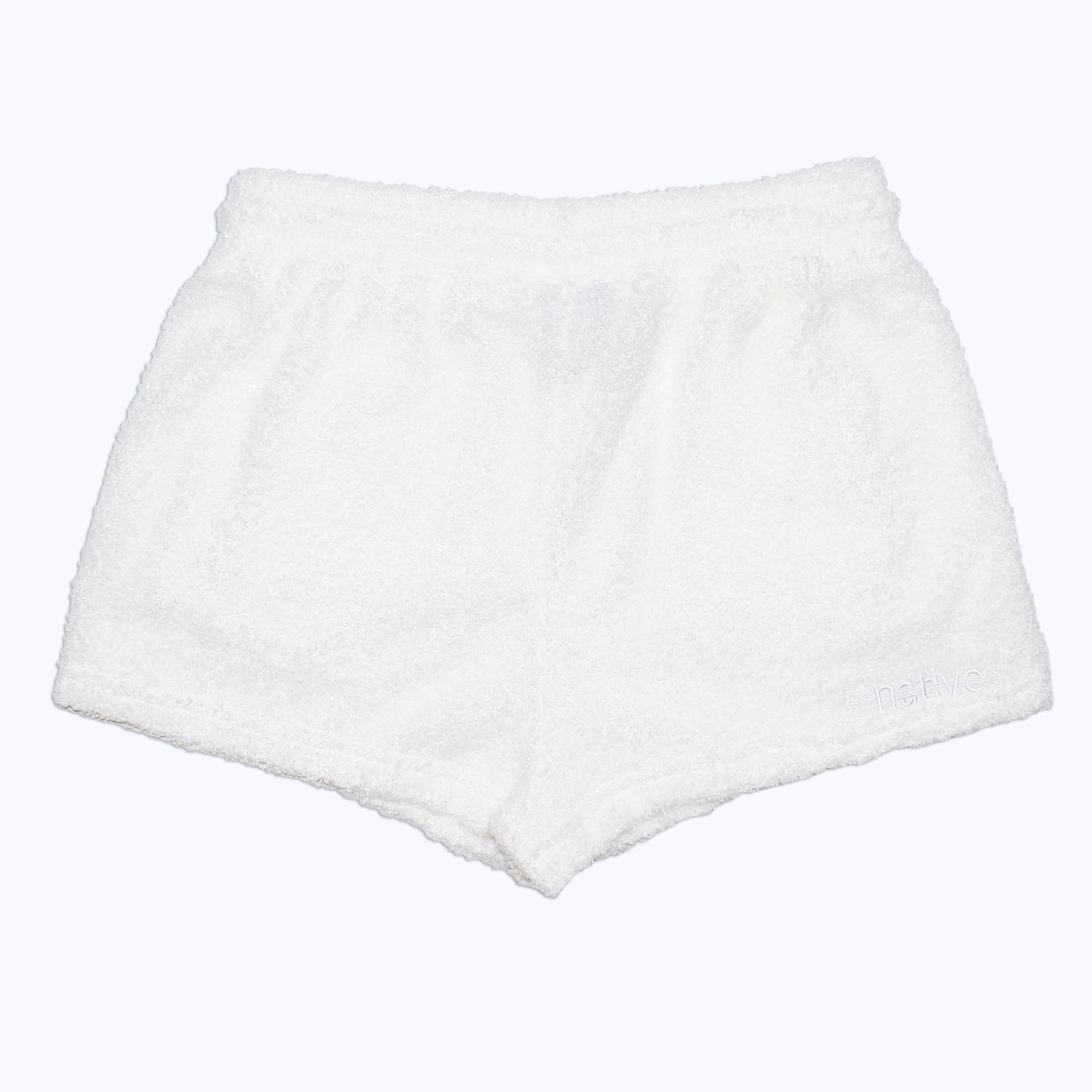 sherpa shorties in whiteout