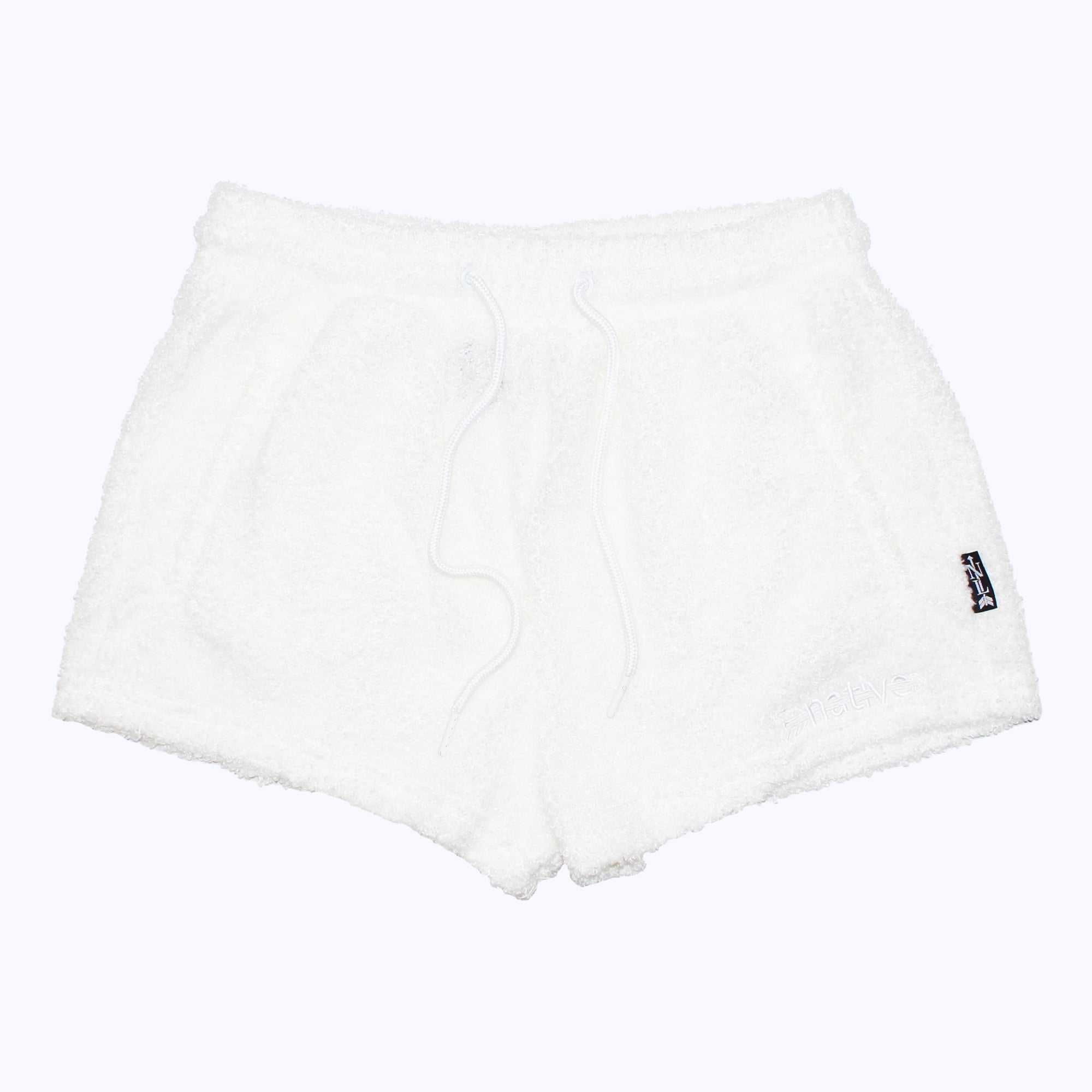 sherpa shorties in whiteout
