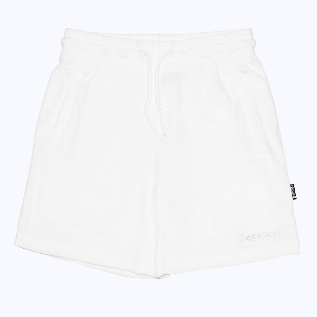 velour shorts in whiteout