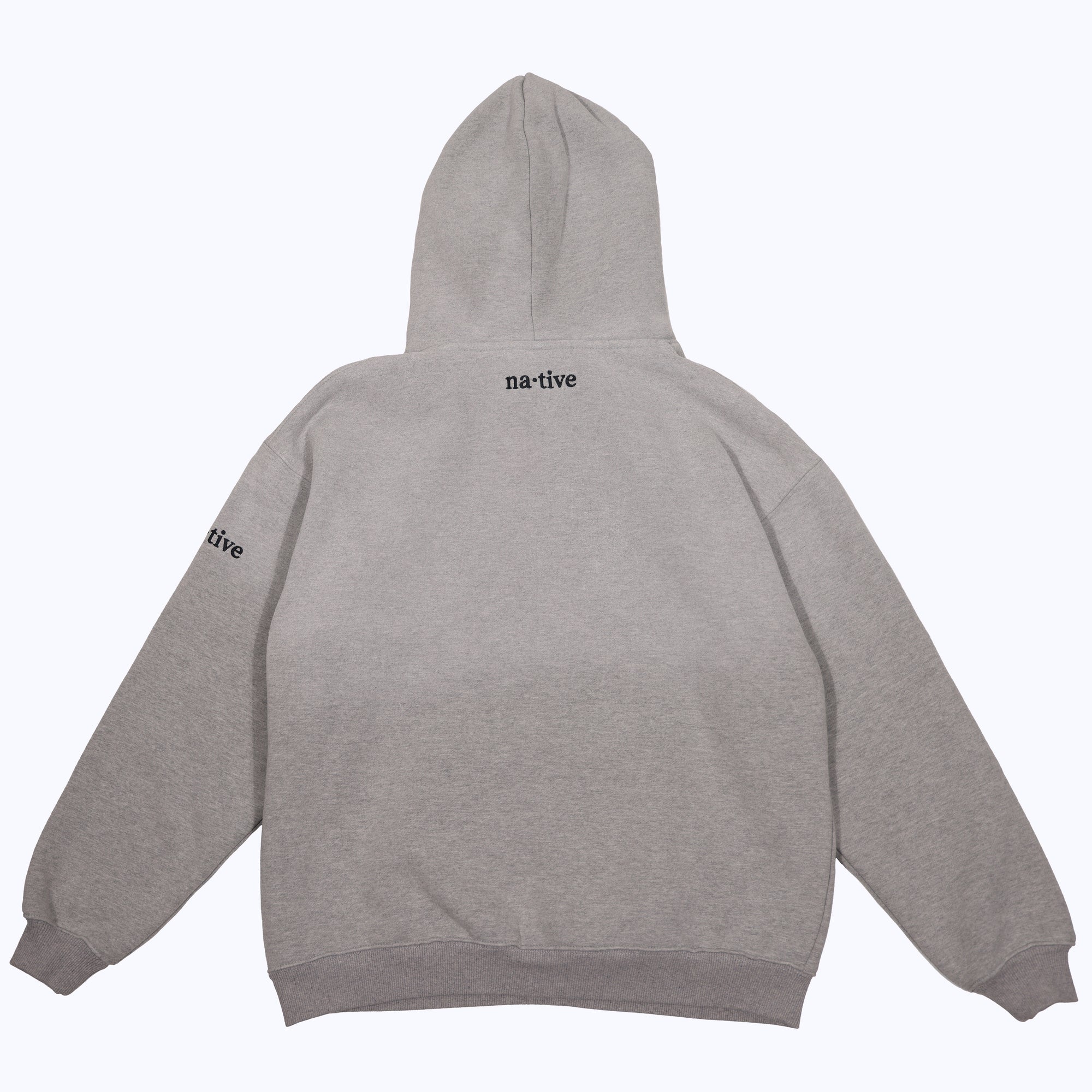 vintage faded hoodie in heather gray