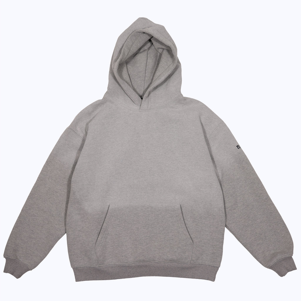 vintage faded hoodie in heather gray