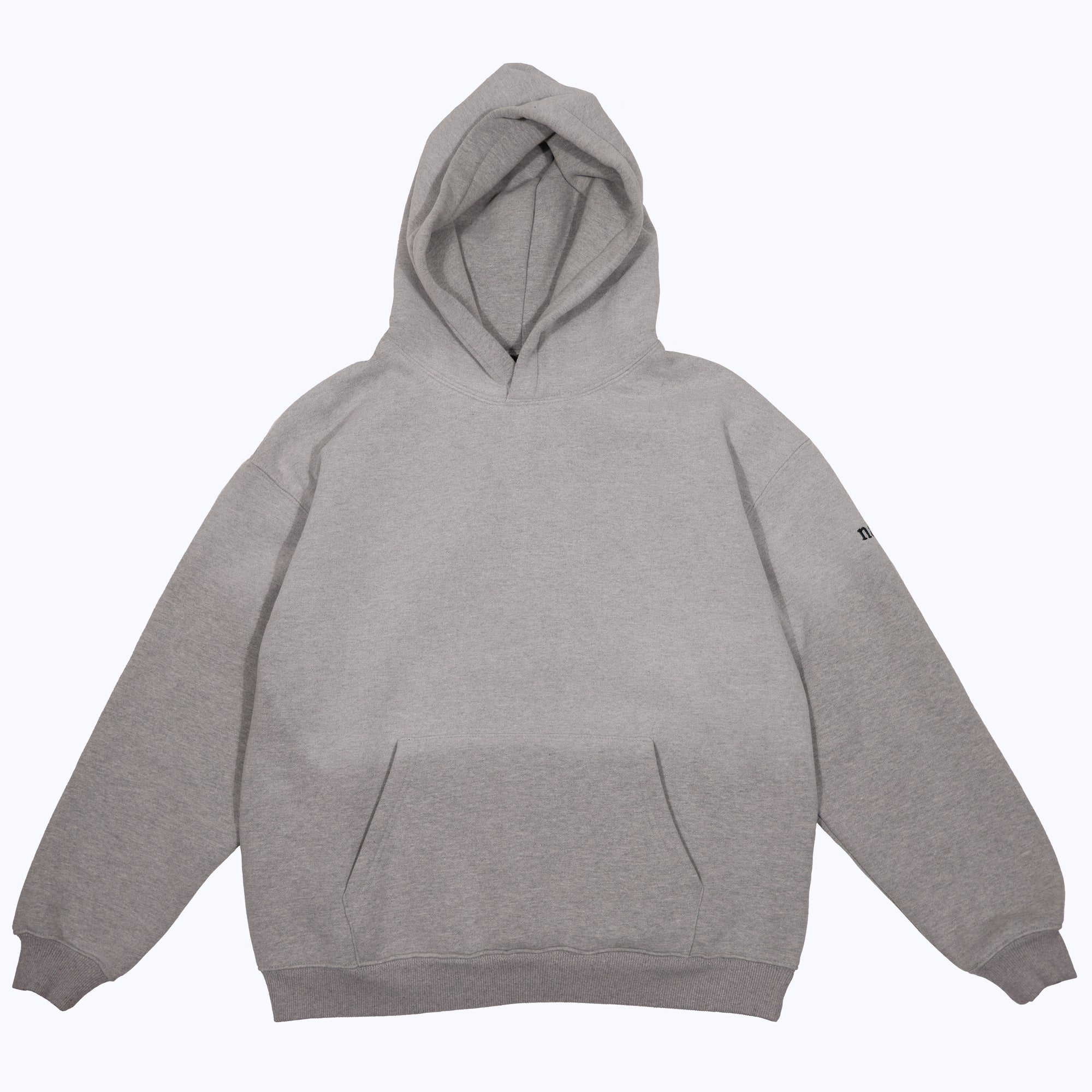 vintage faded hoodie in heather gray