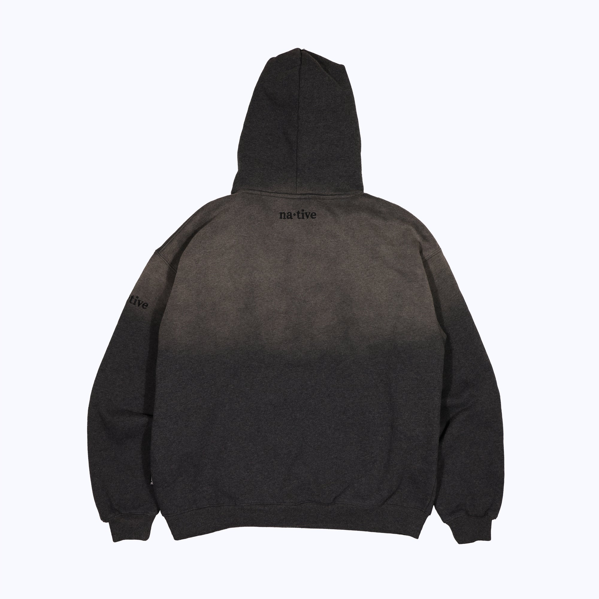 vintage faded hoodie in dark heather